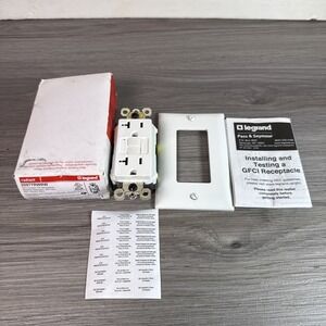 Legrand Radiant 2097TRWRW GFCI Duplex TR Receptacle Weather Resistant 20A 125VAC